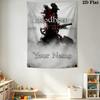 Name Custom Bloodborne Wall Tapestry Aesthetic Wall Hanging Printed Fabric Blanket Decorative Tapestries for Bedroom Living Room Home Decor