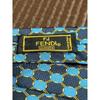 Used FENDI Tie Navy Blue All-over Pattern Regular Tie