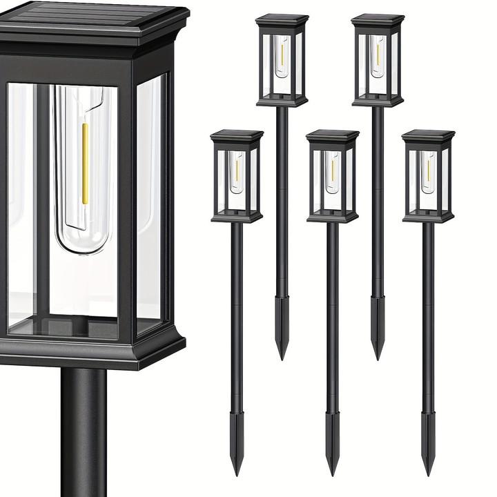 Solar Pathway Lights Outdoor Solar Lighting Garden Lamp Waterproof Landscape Lights Walkway Driveway Lawn Light Garden Decor New