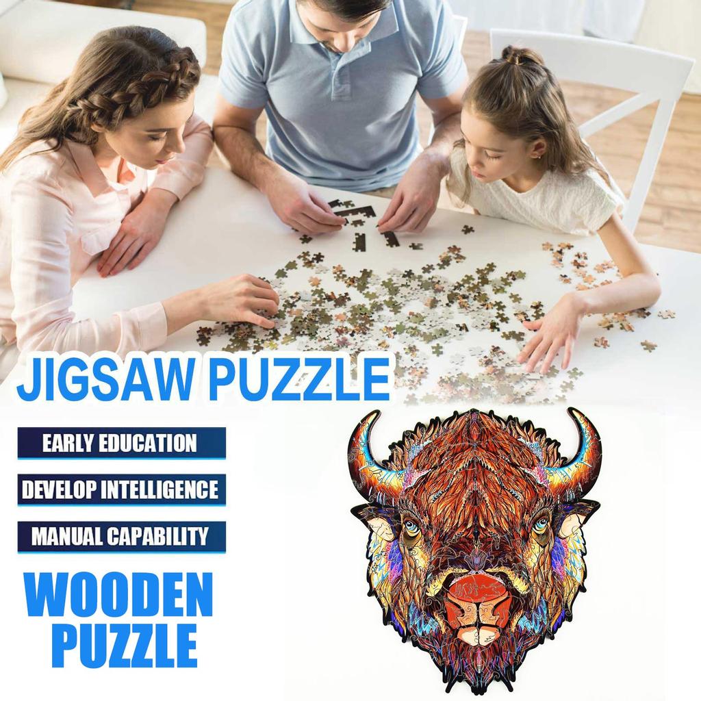 Buy Wooden Puzzle Irregular Puzzle Unique Shape Pieces Gift for Adults