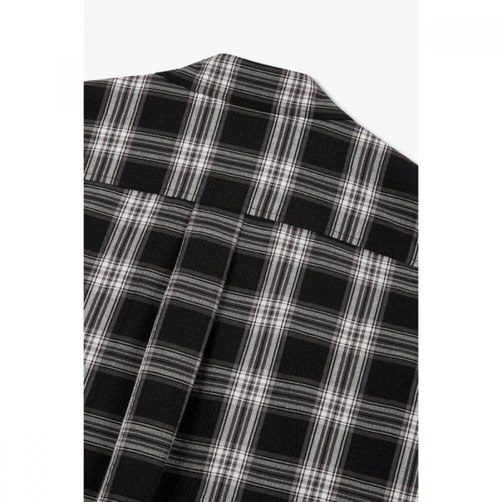 Cotton Check Short Sleeve Shirt Studio Tomboy 9105321191ar 