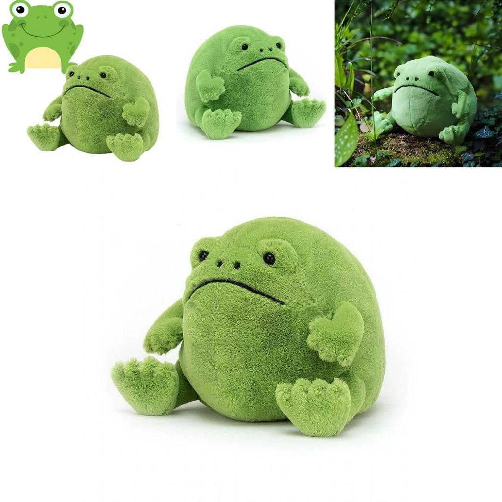 Adorable Ricky Rain Frog Plush Toy Soft Cartoon Frog Doll For Kids 30x25x20cm