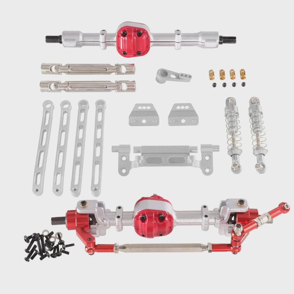 Mangniu MN Series Metal Upgrade RC Car Front & Rear Assembly Kit: Models MN82, LC79, MN78