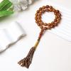 Handheld 45-Bead Muslim Rosary Tassel Bracelet - Middle Eastern Islamic Prayer Jewelry