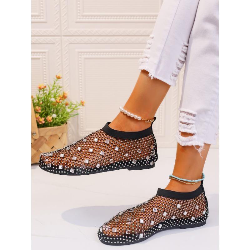 New Plus Size Flat Colorful Mesh Sandals