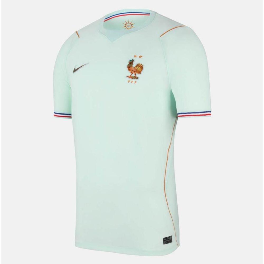 

Мужская футболка Nike Fan Version сборной Франции сезона 2026, запасная, с технологией Dri-Fit, быстросохнущая, с круглым вырезом, короткий рукав, для футбола M