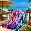 K-pop Heroes In Action Beach Towel, Quick-drying, Easy to Care for, Suitable for Both Fitness and Beach Vacations,Sports Essential