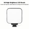 Mini RGB Fill-in Light USB Charging Dimmable Photography Lamp 6000K Portable LED Video Light for Canon/Nikon/Sony Mobile Phone