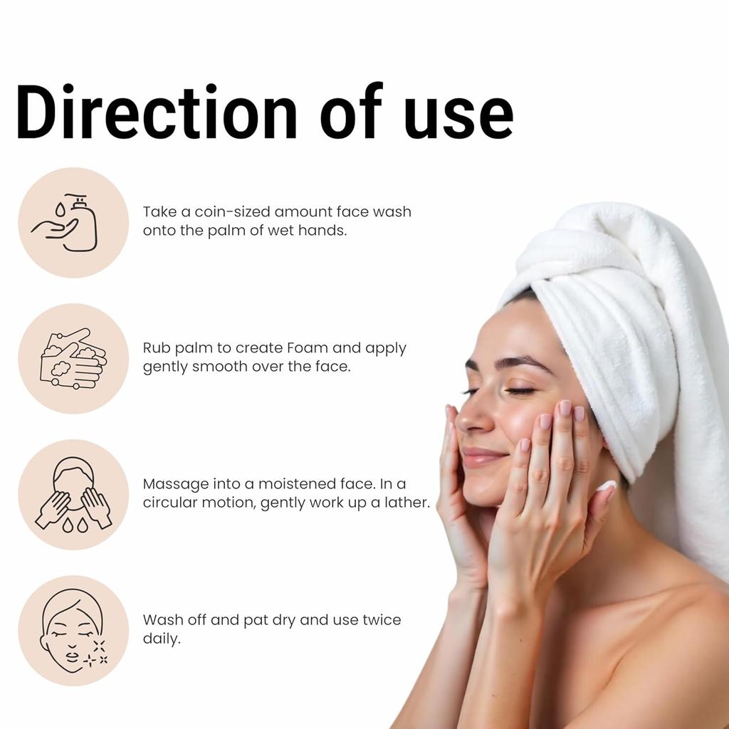 Multani Naturals Sandalwood Honey Face Wash 100 ml Unisex Herbal Cleanser Oil Control Radiant Glow Daily Use Skin Care