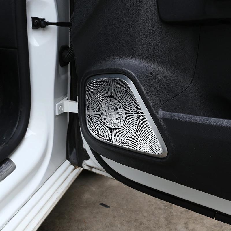 For Mercedes Benz B GLB Class W247 X247 Alloy Car Door Panel Loudspeaker Pad Speaker Cover Trim Frame Sticker