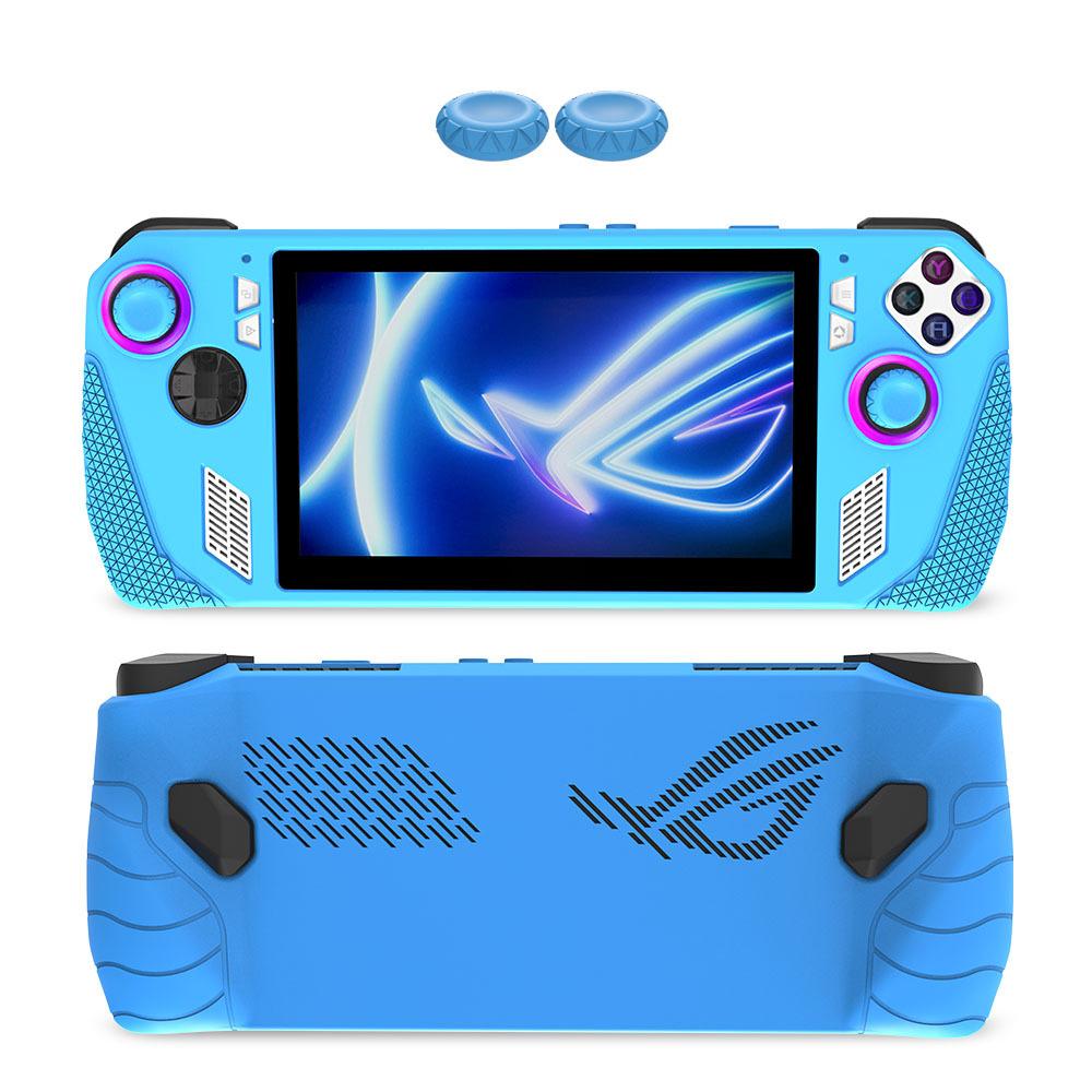 

Силиконовый защитный чехол для кнопок, защитный колпачок для игровой консоли, нескользящий чехол для защиты от падений, сменные аксессуары для ASUS Rog Ally синий