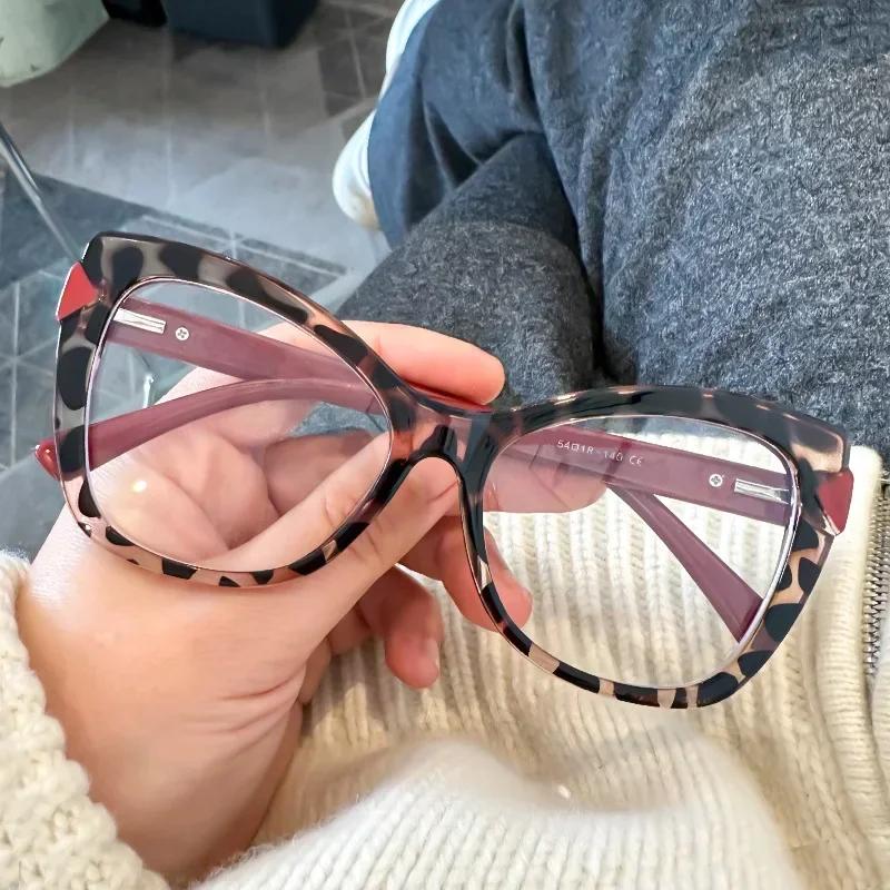 

Women s New Cat s Eye Large Frame Presbyopia Glasses Trendy Fashion Reading Glasses Blue Light Blocking Men s Hyperopia Glasses 0