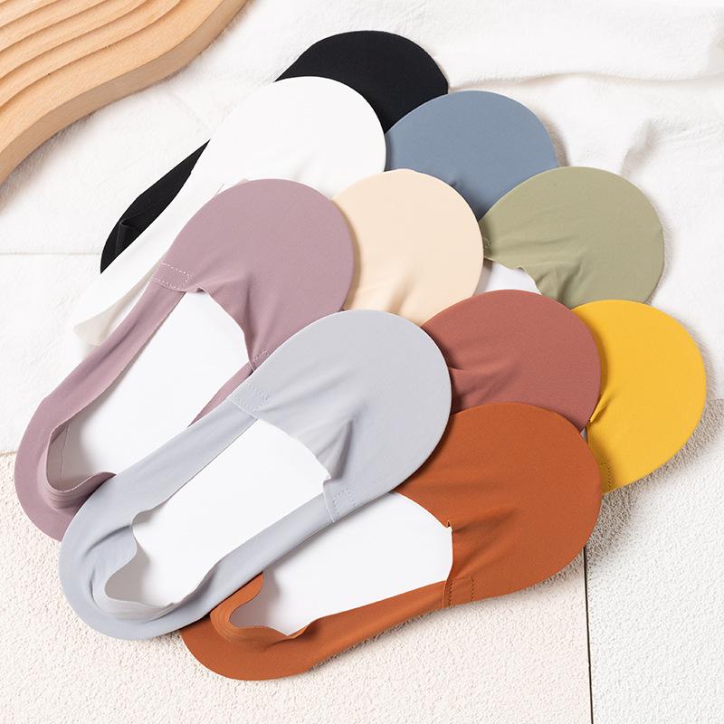 Damen Ultra-Dünne Rutschfeste Unsichtbare Eisseide Socken