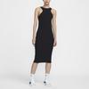 Nike SS24 Oddychająca Sukienka Bez Rękawów w Jednolitym Kolorze Sukienki Damskie Czarna FN3680010
