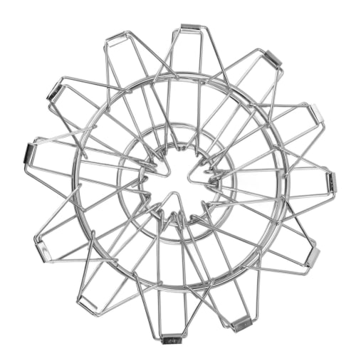 Stainless Steel Foldable Portable Coffee Cone Dripper Filter Holder for Camping and Outdoor Use (Silver)