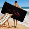 Skull Crossbones: Moon Mystery Beach Towel Outdoor Camping Beach Seaside Outdoor Pool Towel Swim Printing Comfort Beach Fashion