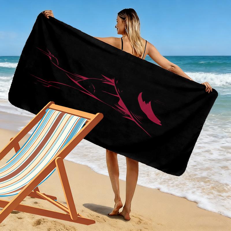 Skull Crossbones: Moon Mystery Beach Towel Outdoor Camping Beach Seaside Outdoor Pool Towel Swim Printing Comfort Beach Fashion