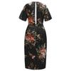 2024 Summer Women's Plus Size Printed Hem Split Dress - European & American Style