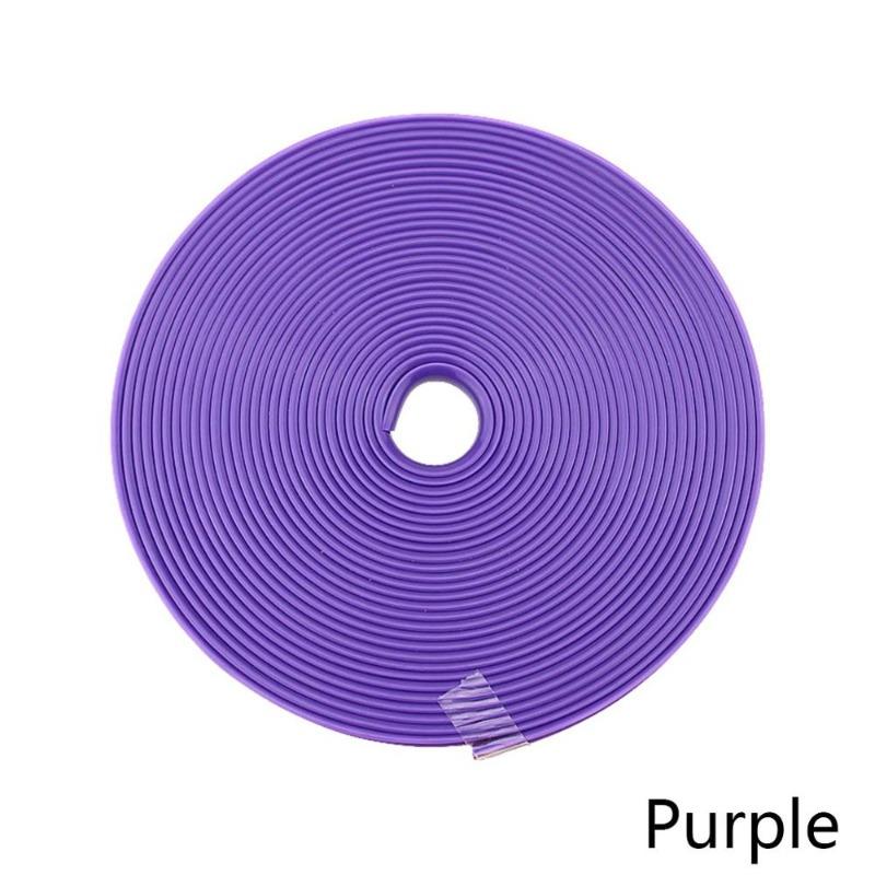 8M/ Rotolo Strisce per Cerchioni Auto Veicolo Colore Protezioni Cerchioni Ruota Striscia Decorativa Linea di Protezione Pneumatico Profilo in Gomma Striscia di Finitura Linea di Protezione Pneumatico