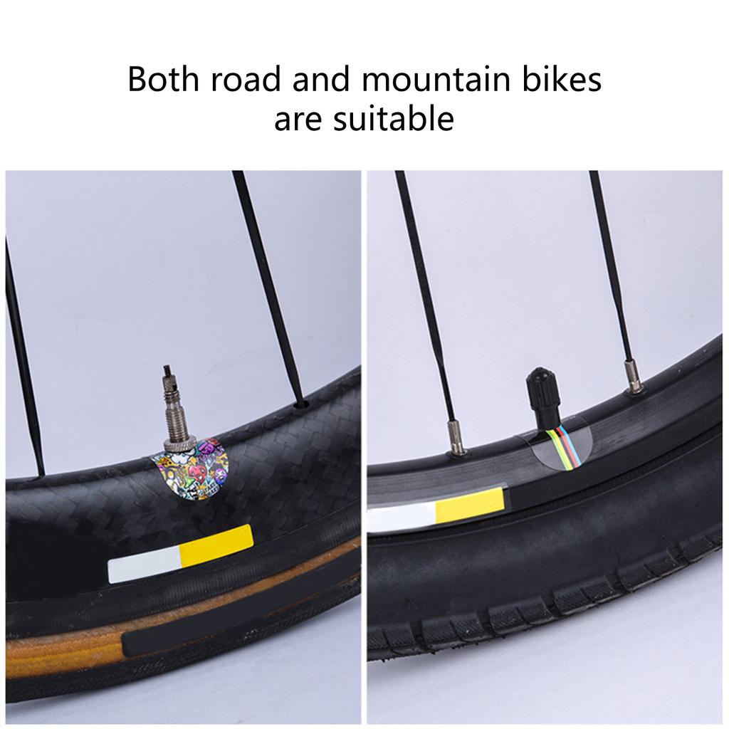 3Pcs Bicycle Tire Valve Sticker Universal Bike Valve Pad Sticker Tire Air Nozzle PVC Sticker Valve Decal Protector Cover