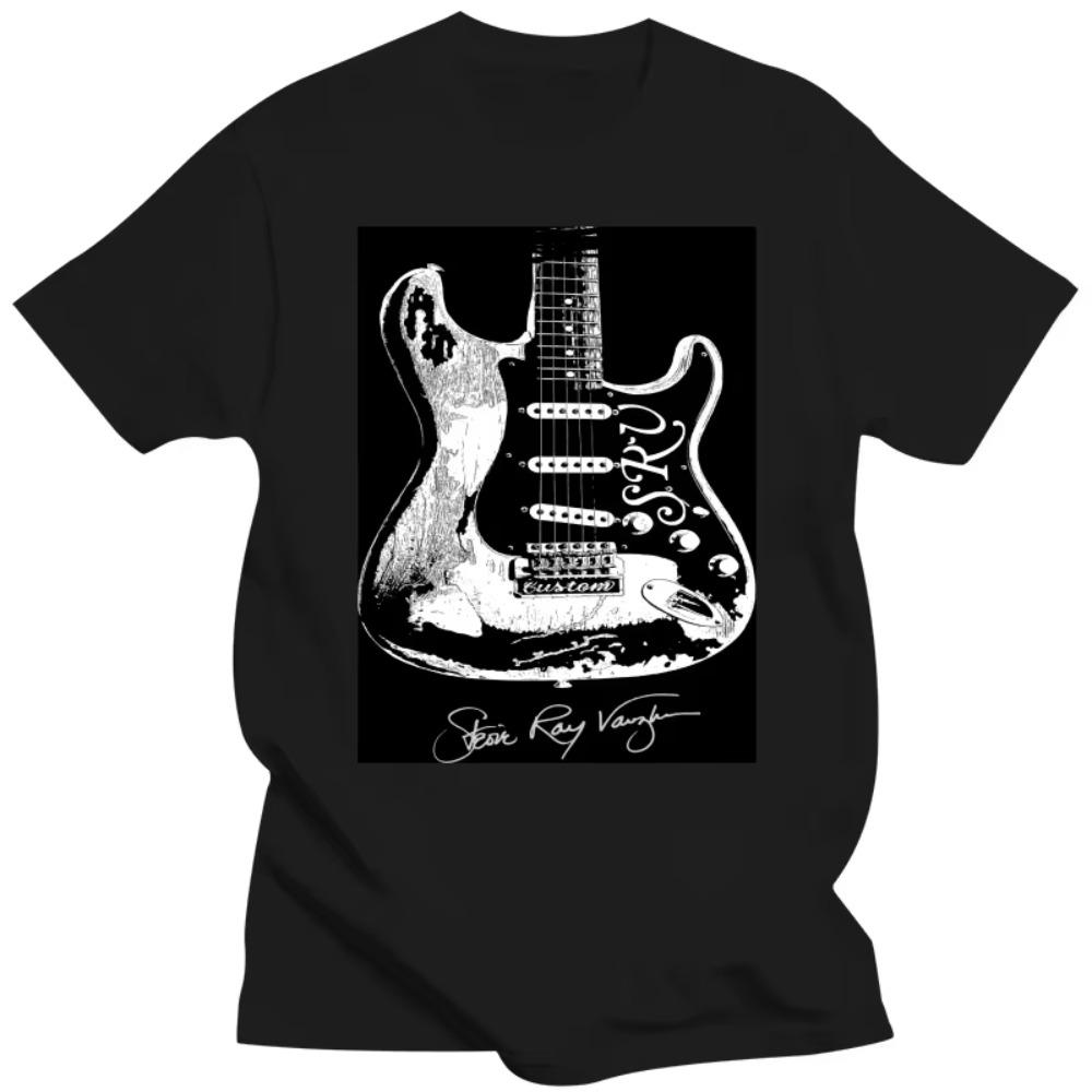 Man Woman Tee Stevie Ray Vaughan Guitar Blues Rock SRV Unisex Short-sleev Loose Breathable Graphic T Shirts Men Clothing