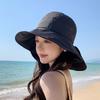 Summer Sun Protection Hat With Face Mask Set For Women Outdoor Shade Uv Blocker