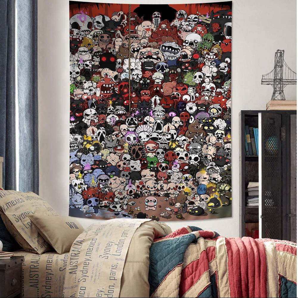The Binding Of Isaac Classic Vintage Anime Cartoon Tapestry Home Decoration Hippie Bohemian Decoration Divination Home Decor