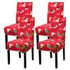 34 Color Christmas Chair Covers Dining Room Stretch Seat Protector Chair Covers for Kitchen Office Hotel Banquet Ceremony Party 2/4/6 Pieces