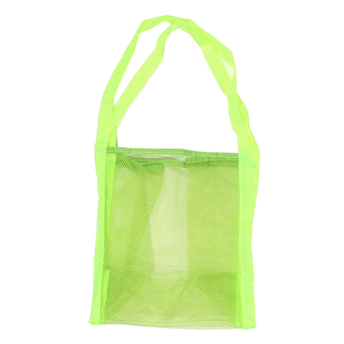 

Outdoor Protable Mesh Bag Handbag Kids Toys Storage Bags Swimming Large Beach Bag For Towels Cosmetic Makeup Organizer one size флуоресценции зеленый