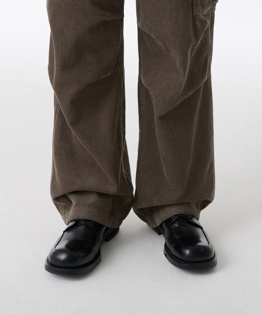 Musinsa Standard Corduroy Parachute Cargo Pants [Taupe]