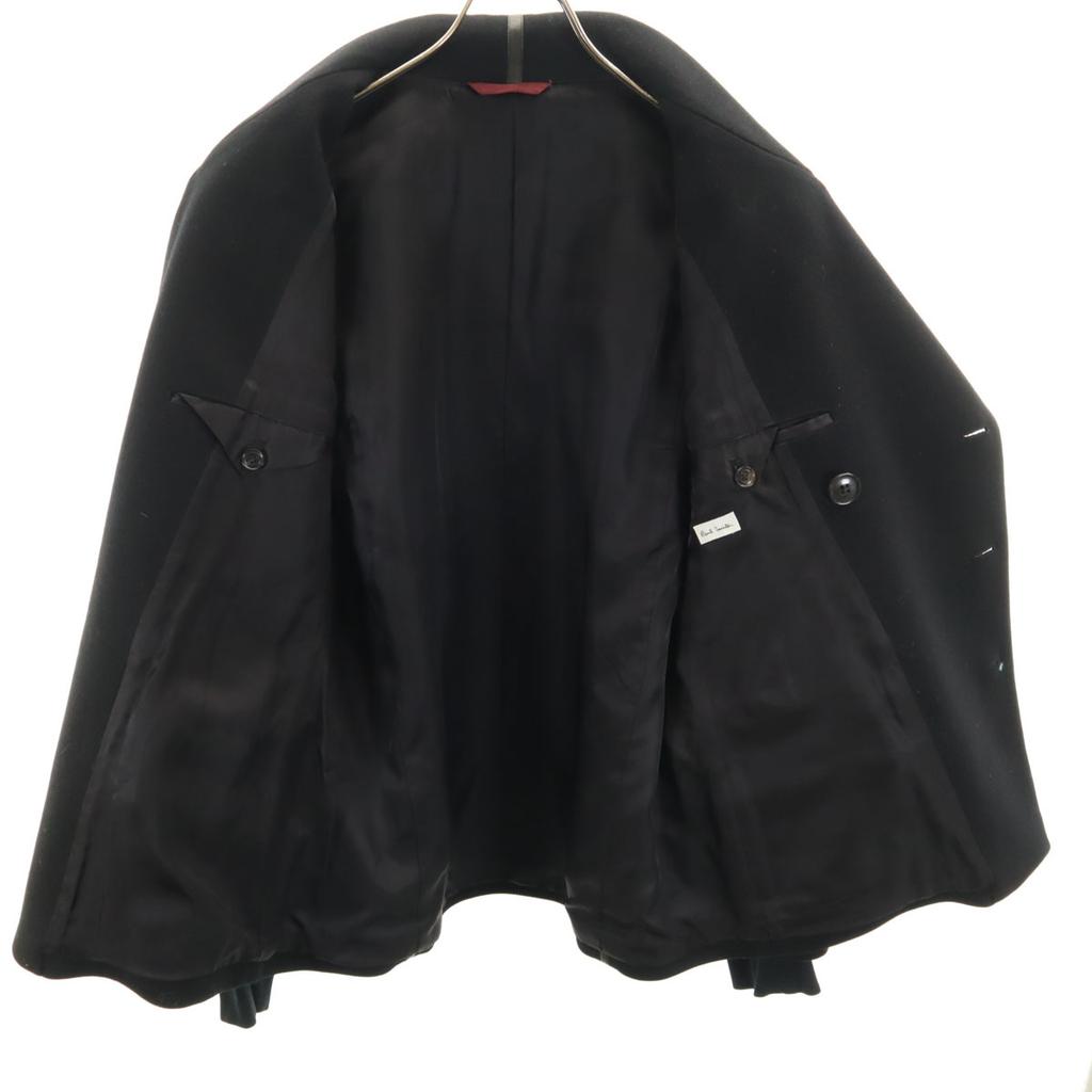 Paul Smith Light Melton Pea Coat L Black P Coat Men's Used
