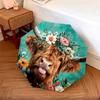 1 PC Automatic Folding Umbrella - Highland Cow Pattern, Portable & Foldable Design with 8 Ribs, Christmas Birthday Gifts