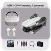Drone Quadricóptero RC Portátil Aeri100 com Controle Remoto VR, Motor Brushless, WIFI 5G, Evitação de Obstáculos, Câmera Dupla 8K HD, FPV, Mini Drone Dobrável, Brinquedos