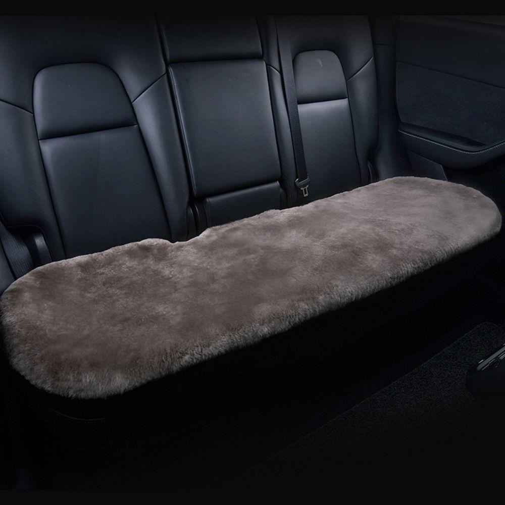 

Thickened Plush Car Seat Covers Keep Warm Auto Seat Cushion Car Seat Protector Mat Universal Front Seat-Khaki