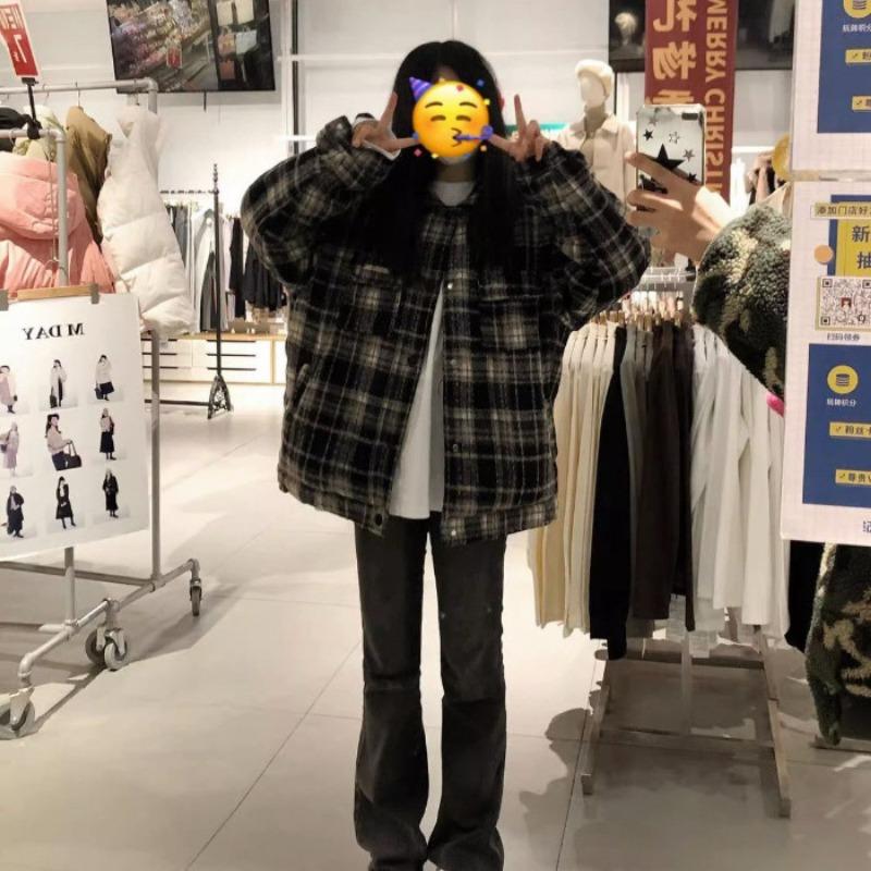 

Ретро новый дизайн халата чувство утолщенное пальто женская осенне-зимняя куртка хлопковая куртка топ XL тёмно-синий