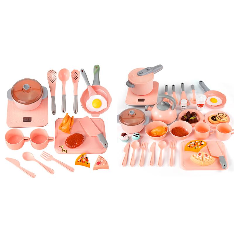 

20 шт./40 шт., кухонные аксессуары, игрушки с легкой музыкой, игровые наборы еды для детей, кухонный набор с