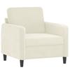3 Piece Cream Velvet Sofa Set