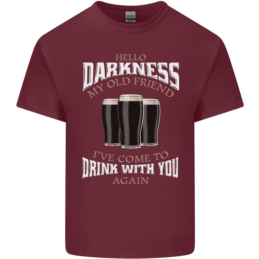 Hello Darkness My Old Friend Funny Guiness Unisexs Light Cotton TShirt