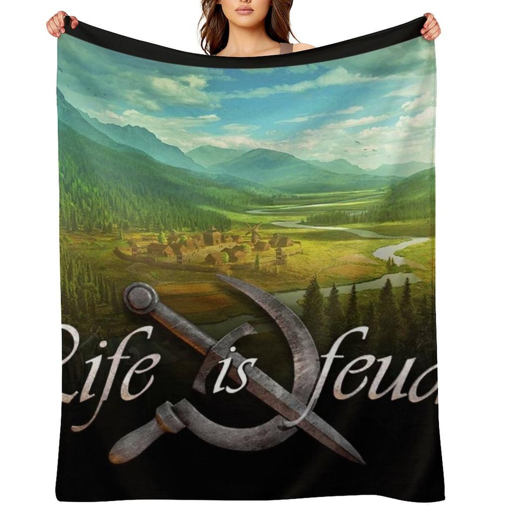 Life Is Feudal Throw Blanket Moving Giant Sofa Tourist Decorative Throw Blankets
