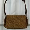 New Leather Cowhide Suede Woven Small Square Bag Tote Bag Pillow Bag Single Shoulder Crossbody Handbag Women's Bag