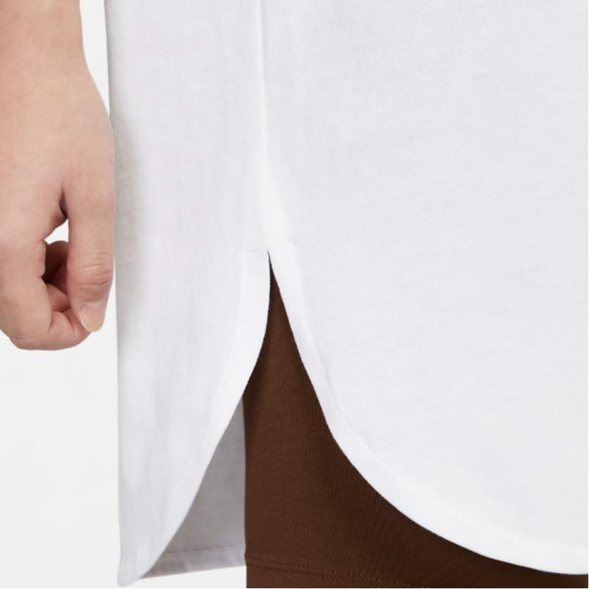 Nike Sportswear Logo Layered Solid Color A-Line Dress Women dresses White DM6763-100