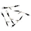 5Pcs/10pcs Fishing Line Rig Lures Connector Heavy Duty Stainless 3 Way Rings Rolling Swivels Fishing Barrels Swivels