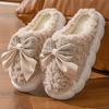 Cartoon cotton slippers men's autumn and winter indoor home thick bottom velvet warm outer wear couple confinement slippers women