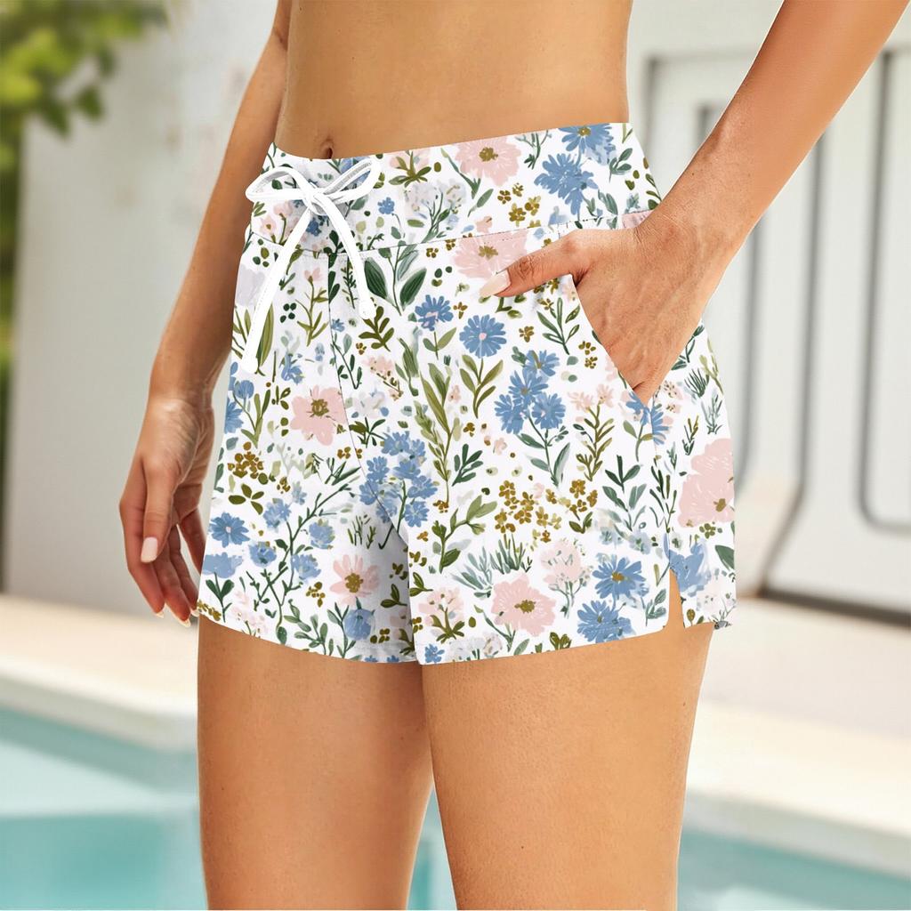 Women's Printed Split Swimsuit Sport Swimsuit Two-Piece Set