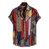 Summer Casual Holiday Beach Shirt 3D Plants Pattern T-shirt Retro Short Sleeve Street Vacation Outdoor Men's and Women's Shirt