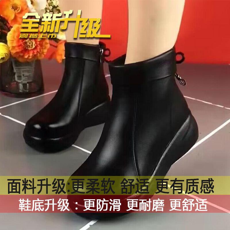 

Vintage British Martin boots women s winter 2025 new velvet warm side zipper thick-soled mother cotton boots 35