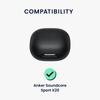 Kwmobile Earphone Case for Anker Soundcore Sport X20 Wireless Drop Navy Blue - Earphones, Silicone, Protection,