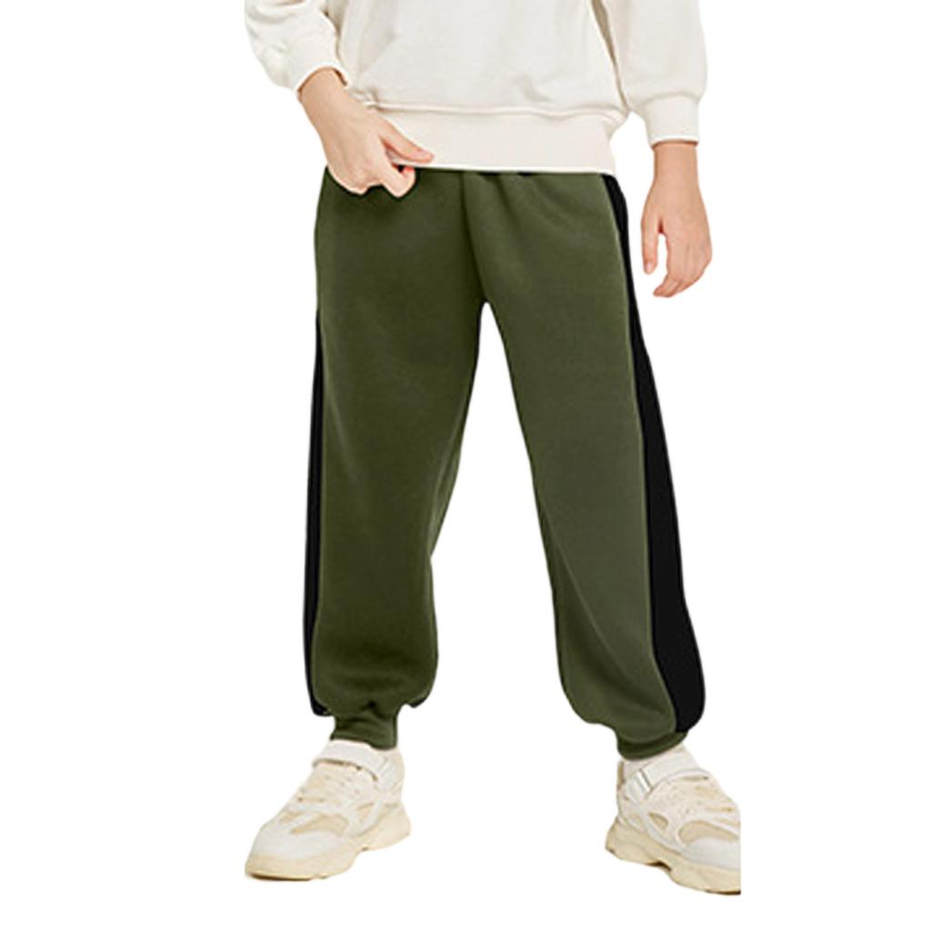 Pantalon de survêtement de sport pour enfants, Pantalon décontracté épais à cheville élastique