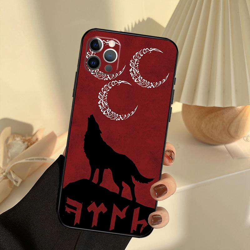 Turk Wolf Turkey Flag Case For iPhone 11 12 13 14 15 16 Pro Max Cover For iPhone 13 12 Mini XR X XS Max Plus