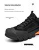 Men's Low-Top Hiking Shoes with Non-Slip Toe Cap, Thick Soft Sole, and Lace-Up Design – Ideal for Outdoor Casual Wear.